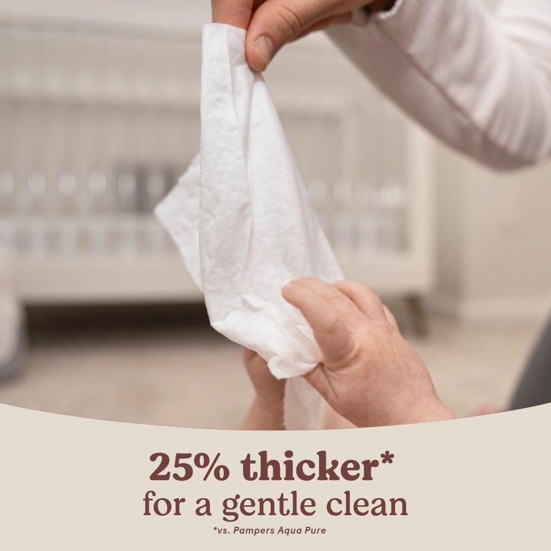 Huggies Calm Baby Wipes, Unscented, Hypoallergenic, 10 Push Button Packs (560 Wipes Total) - Image 4