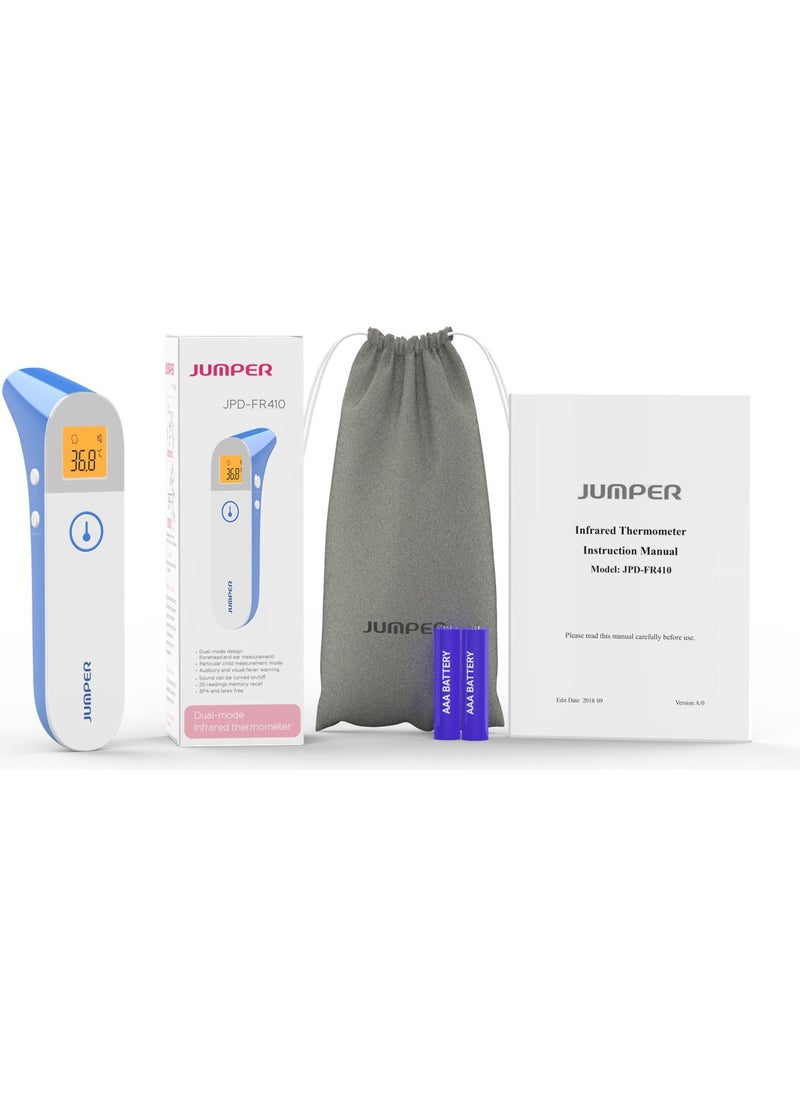 jumper Non-Contact Thermometer Forehead and Ear Measurer WHITE-BLUE-JPD-FR410  - Image 3