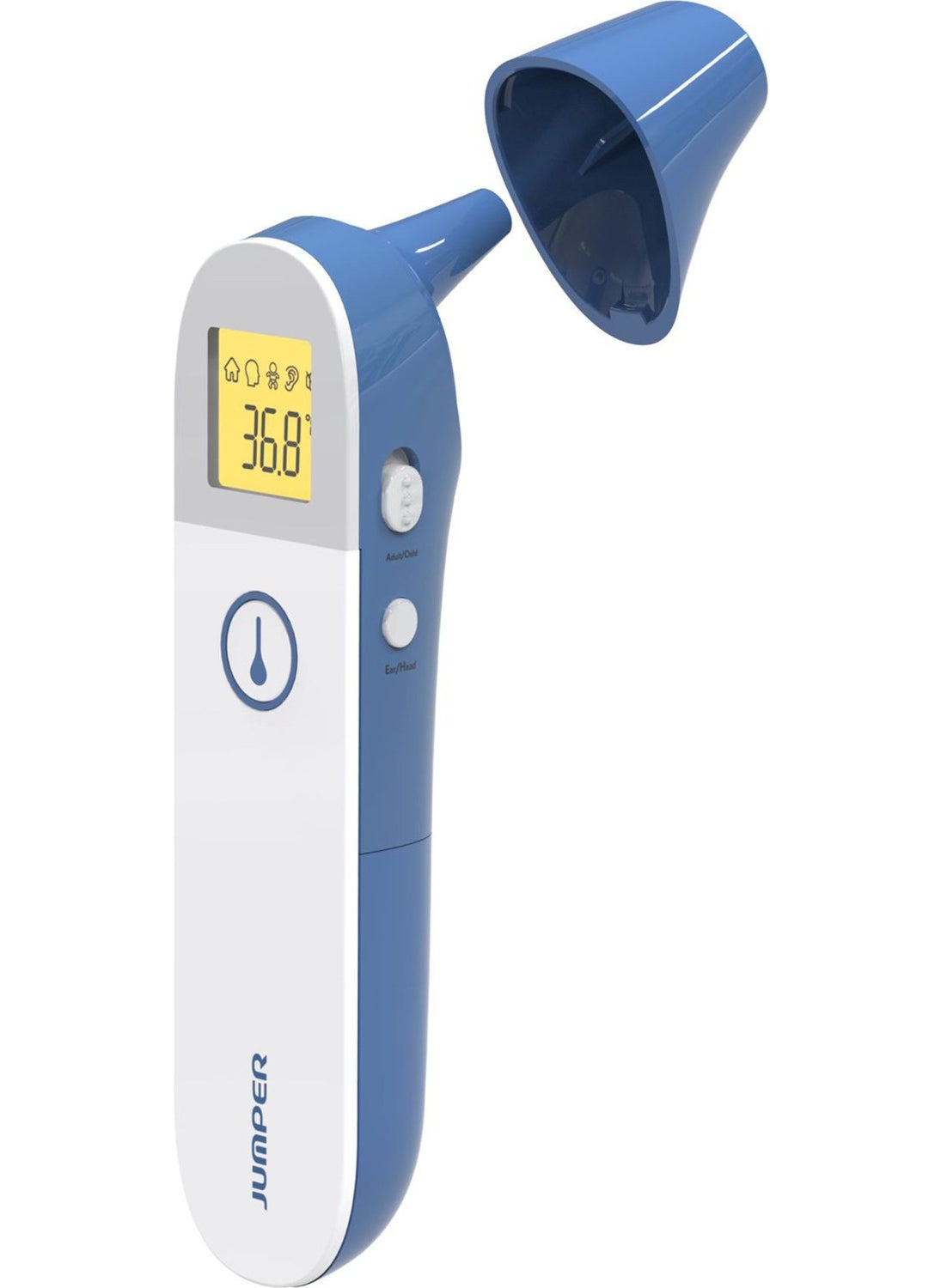 jumper Non-Contact Thermometer Forehead and Ear Measurer WHITE-BLUE-JPD-FR410  - Image 4