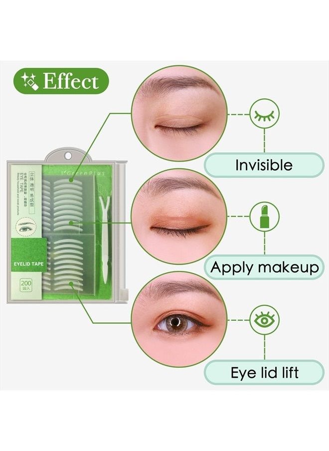 ZMBeautk - 400Pcs Natural Invisible Single Side Eyelid Tape Stickers Medical-use Fiber Eyelid Lift Strip, Instant Eye Lift Without Surgery, Perfect for Uneven Mono-Eyelids, Slim - Image 1