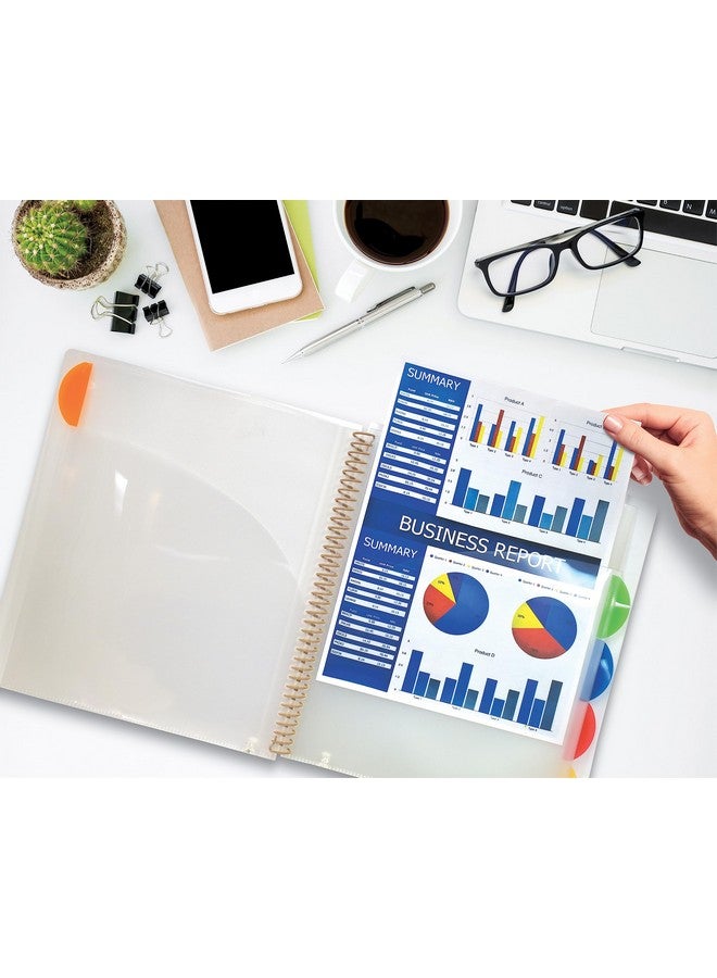 10 Pocket Poly Presentation Folder With Tabs 2 Count
