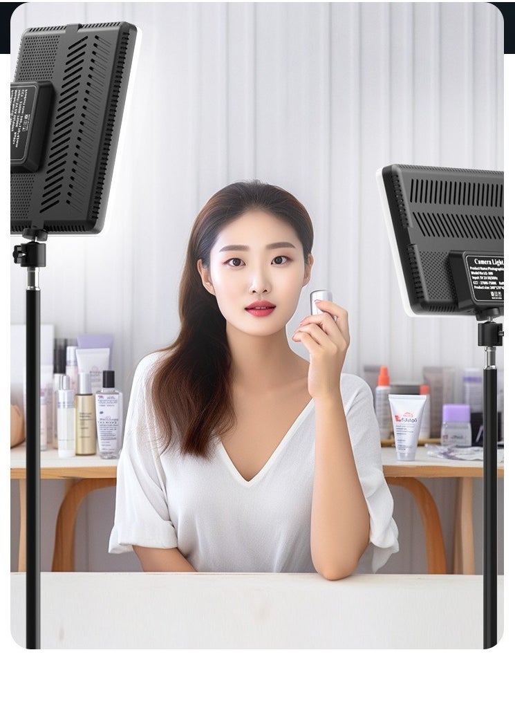 M MIAOYAN 12-Inch Flat Panel LED Fill Light — Full-Screen Photography Light, Live Streaming Lamp, Portable Outdoor Beauty Soft Light For Photos.  - Image 3
