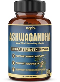 Ashwagandha Extract Capsule - Great Strength 5200mg of Powder - 5in1 Blended Ginger, Turmeric, Rhodiola Rosea & Black Pepper - 90 Capsules for 3 Months - Strength, Spirit & Immune Support - pzsku/ZD262E2941DE3BB2BEB69Z/45/_/1689270476/b1914670-d97b-4e43-941b-ffa79e0bf2da