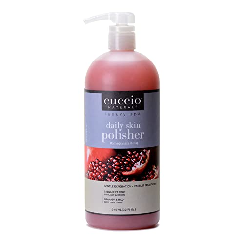 Cuccio Naturale Daily Skin Body Polisher - Soothes And Softens - Gentle Exfoliation Process - Lifts Dead Cells From Surface - Smooth And Radiant Results - Pomegranate And Fig - 32 Oz Scrub - Image 1