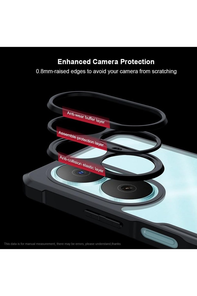 general Transparent protective case compatible with Huawei Nova Y73 4G [Airbag protection] Transparent outer shell Camera lens protection PC+TPU Drop-proof and shock-proof bumper protection Back cover - Image 4