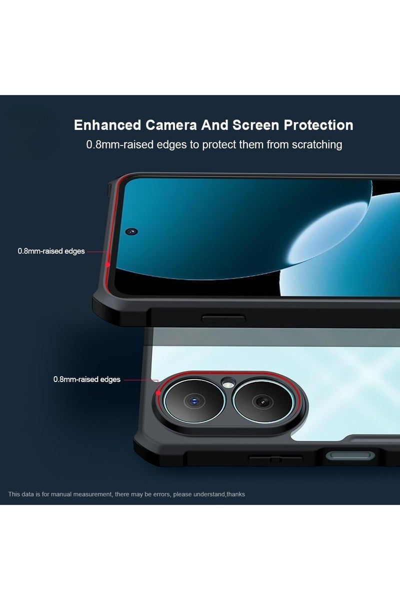 general Transparent protective case compatible with Huawei Nova Y73 4G [Airbag protection] Transparent outer shell Camera lens protection PC+TPU Drop-proof and shock-proof bumper protection Back cover - Image 3