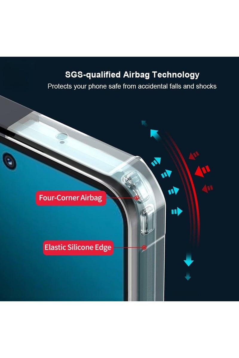 general Transparent protective case compatible with Huawei Nova Y73 4G [Airbag protection] Transparent outer shell Camera lens protection PC+TPU Drop-proof and shock-proof bumper protection Back cover - Image 2