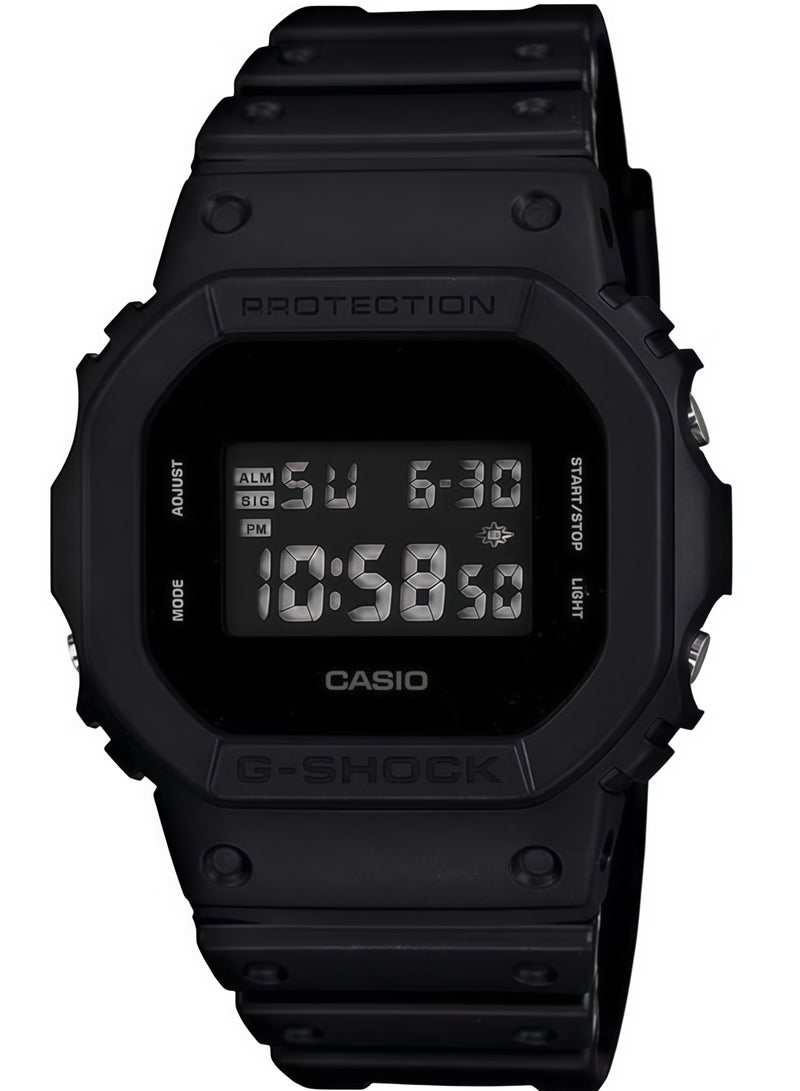 كاسيو ساعة كاسيو للرجال جي شوك مربع ديجيتال مينا سوداء DW-5600BB-1 - Image 1