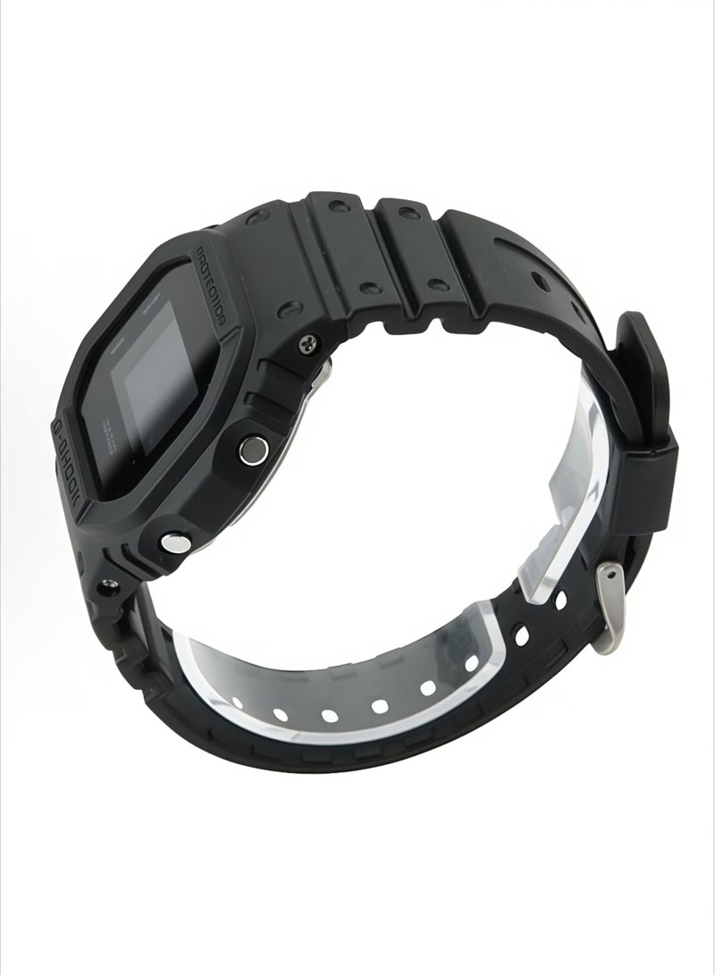 كاسيو ساعة كاسيو للرجال جي شوك مربع ديجيتال مينا سوداء DW-5600BB-1 - Image 5