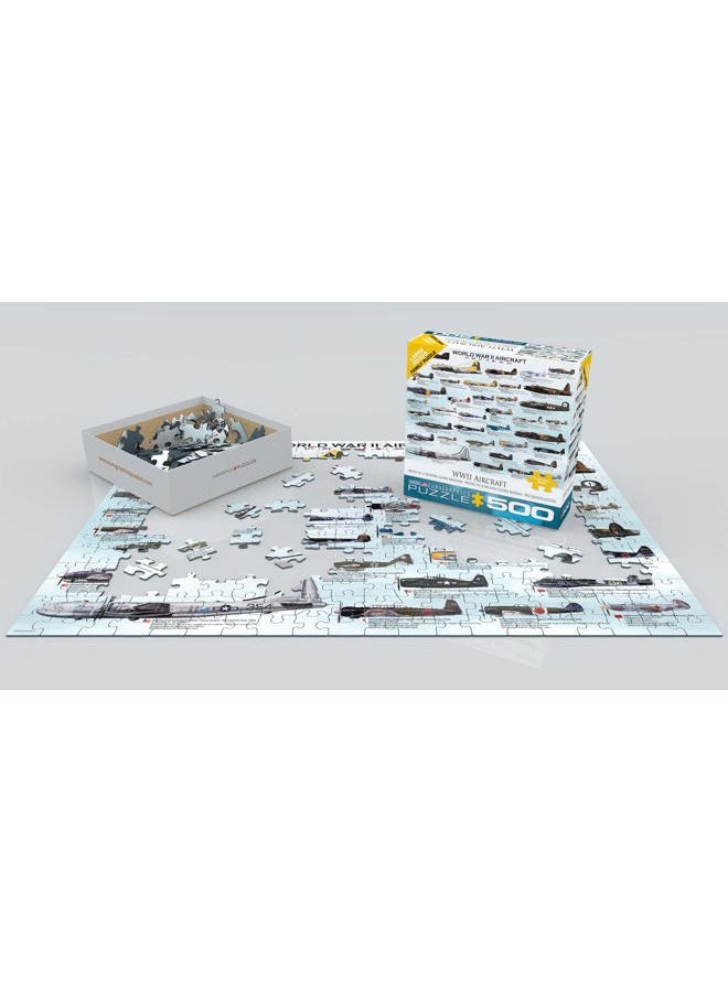 eurographics World War II Aircraft Puzzle, 500-Piece - Image 3