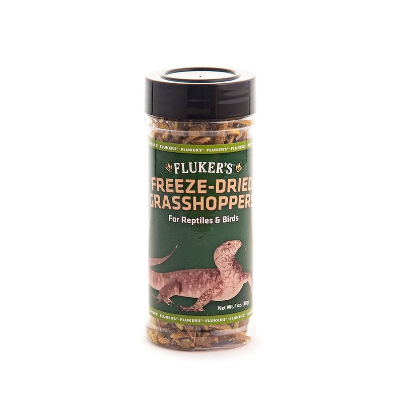 Fluker's Freeze Dried Grasshoppers, Nutrient-Packed, Ideal for Lizards, Reptiles, Birds, Fish, Hedgehogs, 1.7 oz - Image 1