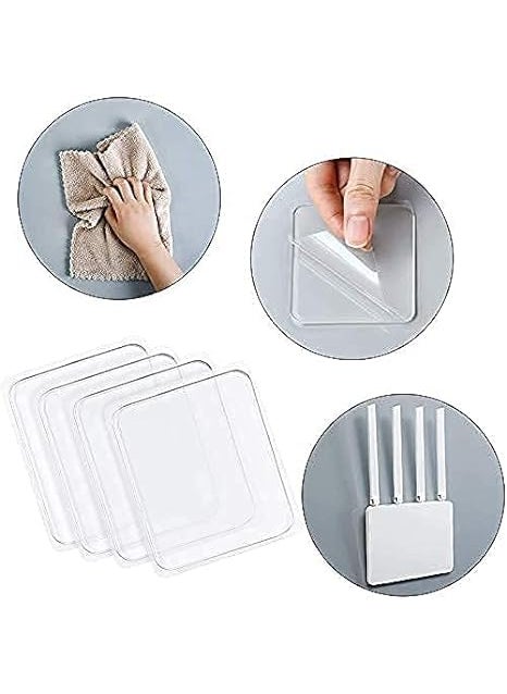 Generic DABHI ENTERPRISE Self Adhesive Tape Double Sided Heavy Duty Tap for Wall, Kitchen, Office, Wall, Car | Stickers for Home (Size - 6cm x 6cm) (10 pcs double side sticker)  - Image 2
