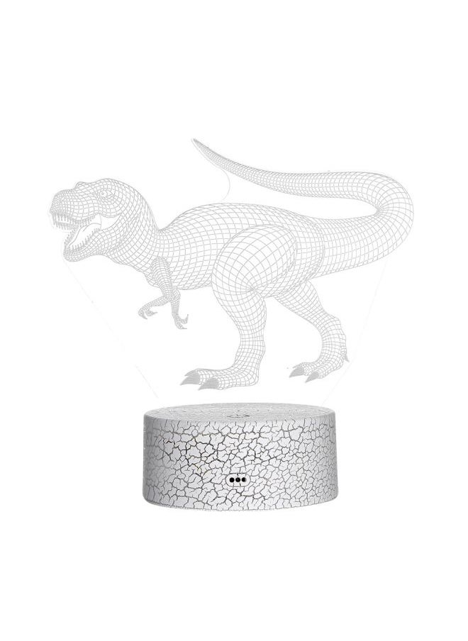 Generic - 3D Dinosaur LED Night Light Multicolour 21.50x5.30x15cm - Image 1