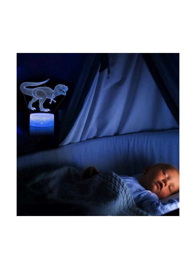 Generic - 3D Dinosaur LED Night Light Multicolour 21.50x5.30x15cm - Image 1
