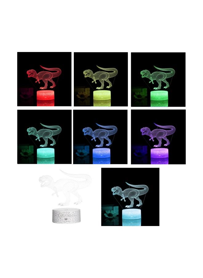 Generic - 3D Dinosaur LED Night Light Multicolour 21.50x5.30x15cm - Image 1