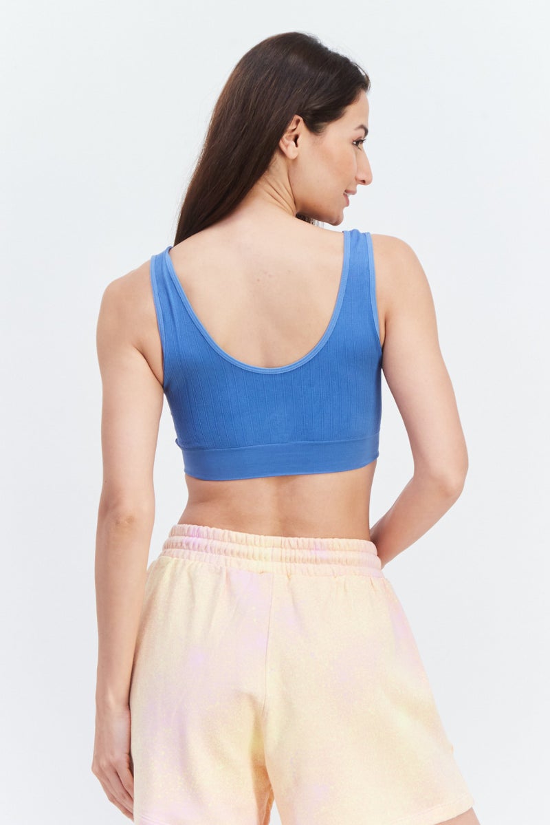 RBX Women 2pc Sportswear Fit Training Sports Bra, Grey - Image 3