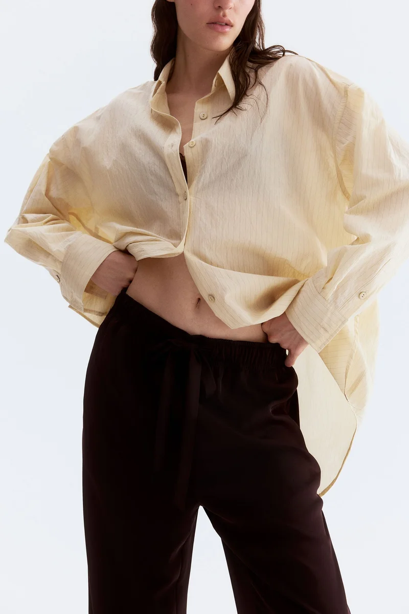 اتش اند ام بنطلون تويل برباط