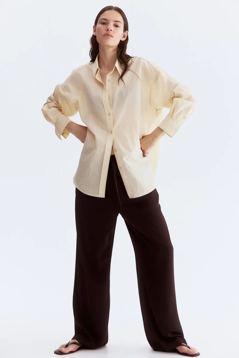 اتش اند ام بنطلون تويل برباط