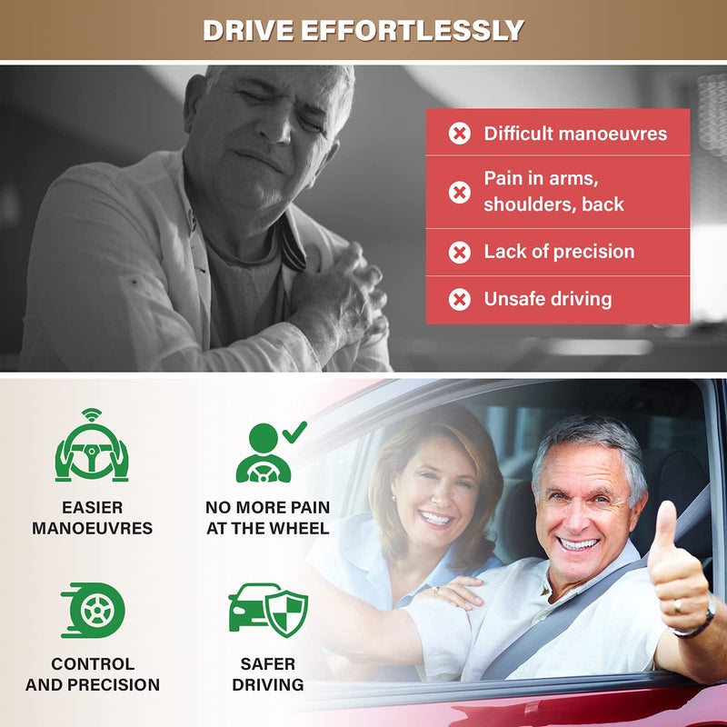 TopLife مقبض عجلة القيادة - متوافق مع أي عجلات قيادة - دوار برويدي انتحاري سلس للسيارة، الجرار، الماكينة، القارب - تحكم بسهولة في أي مركبة - Image 2