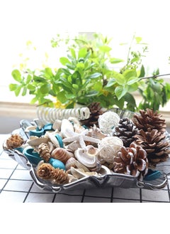 Urban Sajavaat Urban Sajavaat Aroma Potpourri with Borosilate Glass Jar Ocean Breeze Beach Style Dried Flower with SeaShell Jars Wooden Cork Lids Food Container  - Image 2