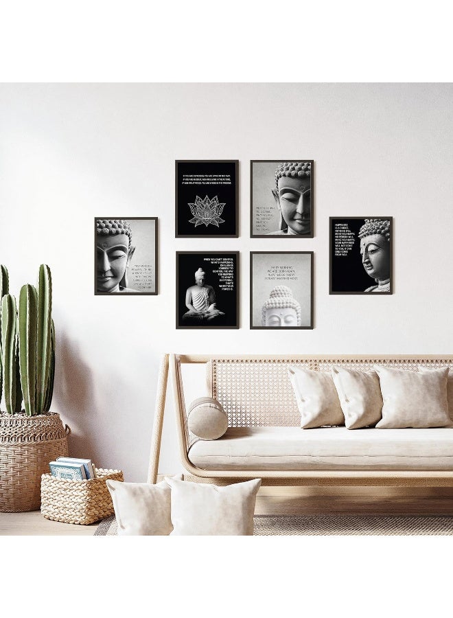 97 Decor Buddha Decor for Home - Buddha Wall Art Prints, Inspirational Buddhist Quotes Poster, Buddhism Art Pictures Zen Meditation Decor for Bedroom Office Yoga Room Decorations (8x10 UNFRAMED) - Image 5