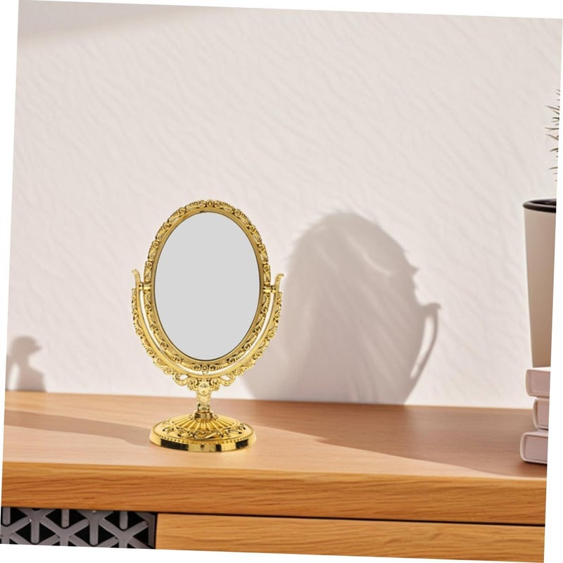Double Sided Swivel Makeup Mirror With ABS Frame And Glass For Bathroom Vanity - Image 5