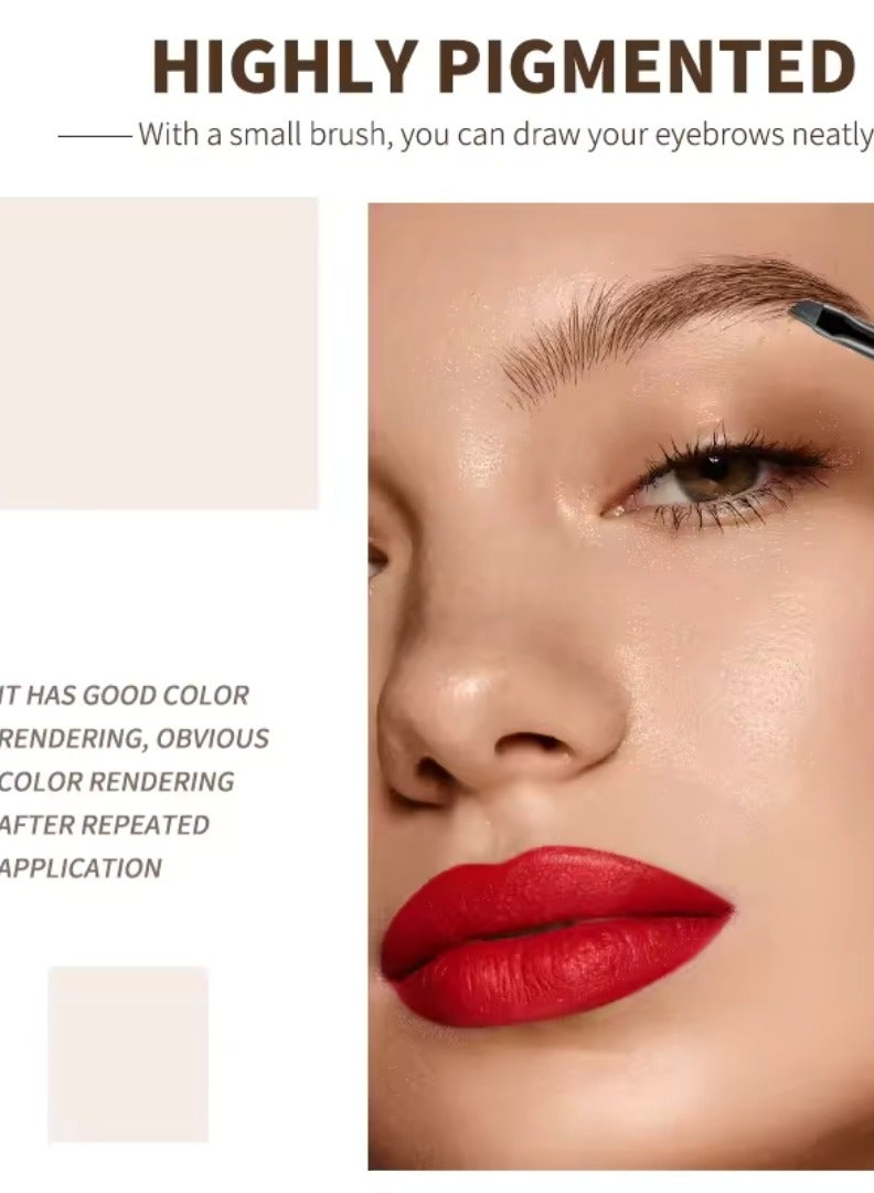 OCHEAL Eyebrow Dyeing Cream 2 in 1 Shaped Stereo and Holding Makeup Smooth Colorful Stereoscopic Eyebrow Cream Waterproof Sweatproof Quick Dry Eyebrow Dyeing Pencil Dark Brown 02 - Image 4