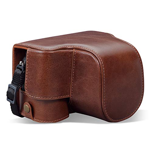 MegaGear MG1953 Ever Ready Genuine Leather Camera Case Compatible With Sony Alpha 7C A7 C 2860MM Brown - Image 1