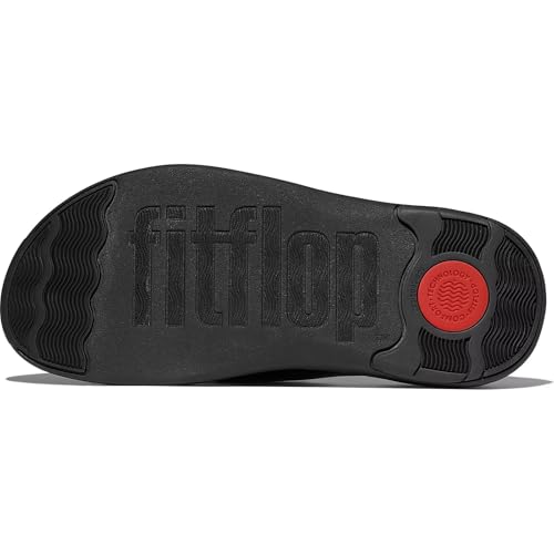 FitFlop F-Mode Go Mens Toe-Post Sandals, Color: All Black, Size: 10 (IX1-090-090) - Image 5