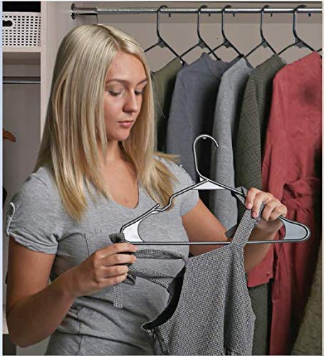 PROTOWARE 36 Pieces Clothe Hangers for Wardrobe - Space Saving Cupboard Storage Organizer - Plastic Hanger Set for Saree, Shirt, Dress (Black) - Image 5