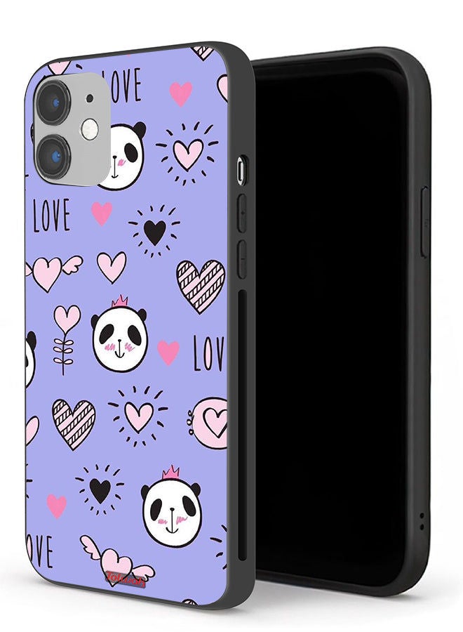 Tolwak Apple iPhone 12 mini Protective Case Love And Panda Doodle - Image 1