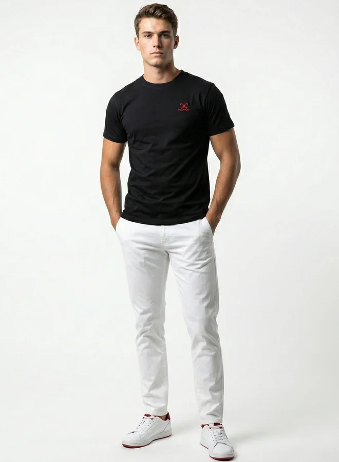 Polo Play Men Cotton Crew Neck T-Shirt