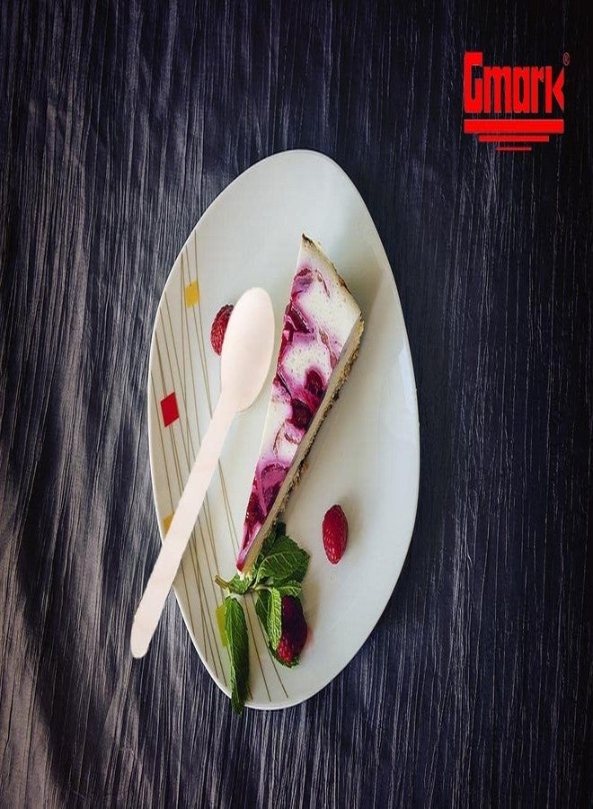 Gmark 100 ct Wooden Spoons, 6.5" Length, No Plastic Earth-Friendly, Disposable Biodegradable Wooden Cutlery, Green Product (Bag of 100pcs) GM1045 - Image 5