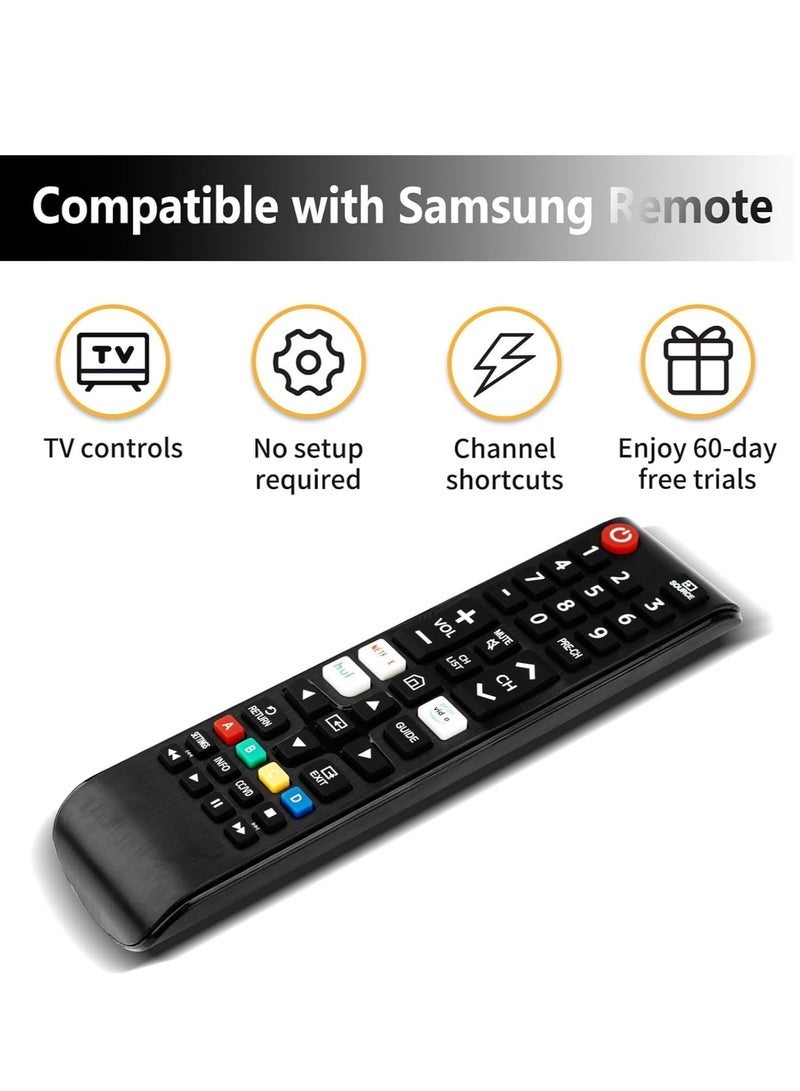 PopZa 【Pack of 2】 Universal Remote Control for TV – Compatible with LCD, LED, HDTV, 3D, and Smart TVs – No Setup Required, Plug & Play, Strong Infrared Signal, Long-Distance Control, Durable and Ergonomic Design - Image 2