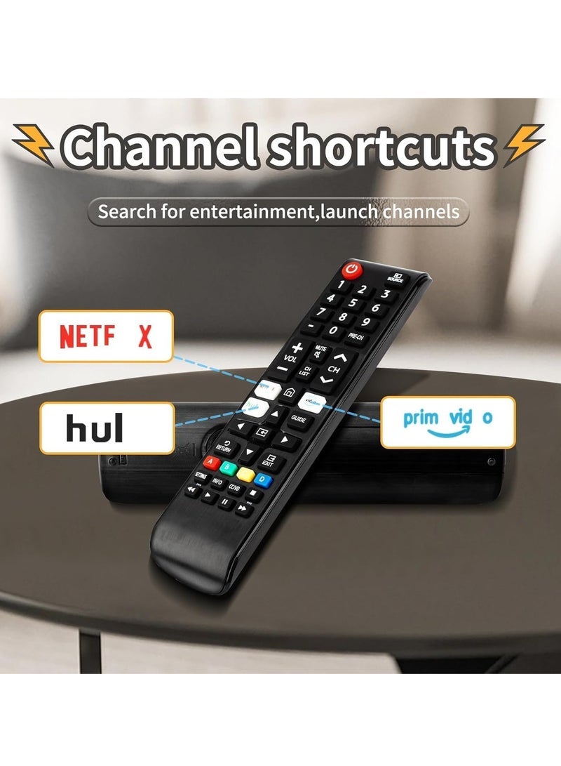 PopZa 【Pack of 2】 Universal Remote Control for TV – Compatible with LCD, LED, HDTV, 3D, and Smart TVs – No Setup Required, Plug & Play, Strong Infrared Signal, Long-Distance Control, Durable and Ergonomic Design - Image 3