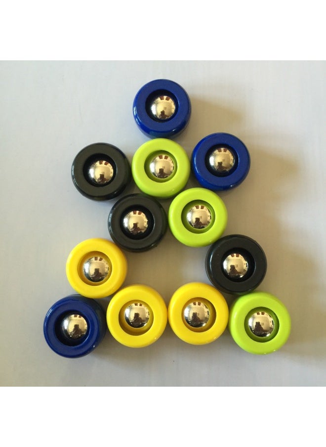 Curling Ball Various Specifications High Quality Plastic Children's Desktop Game Mini Shuffleboard Wholesale-Color:Diameter 19mm Blue