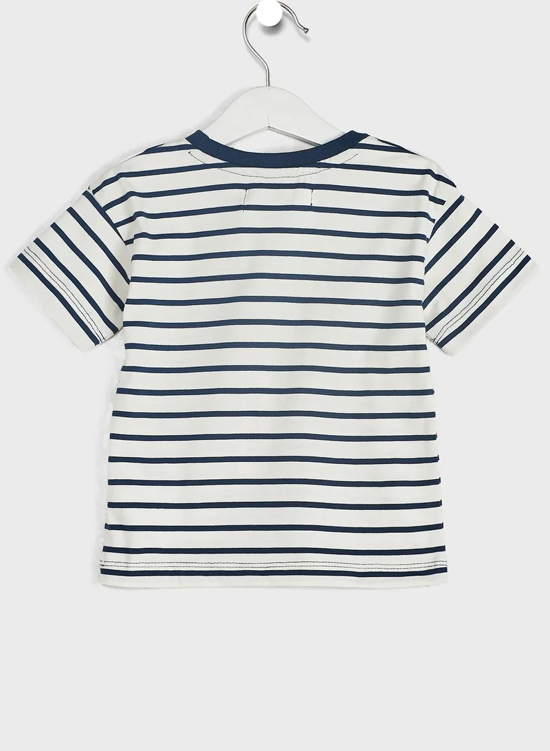 MINOTI Infant Striped T-Shirt & Shorts Set