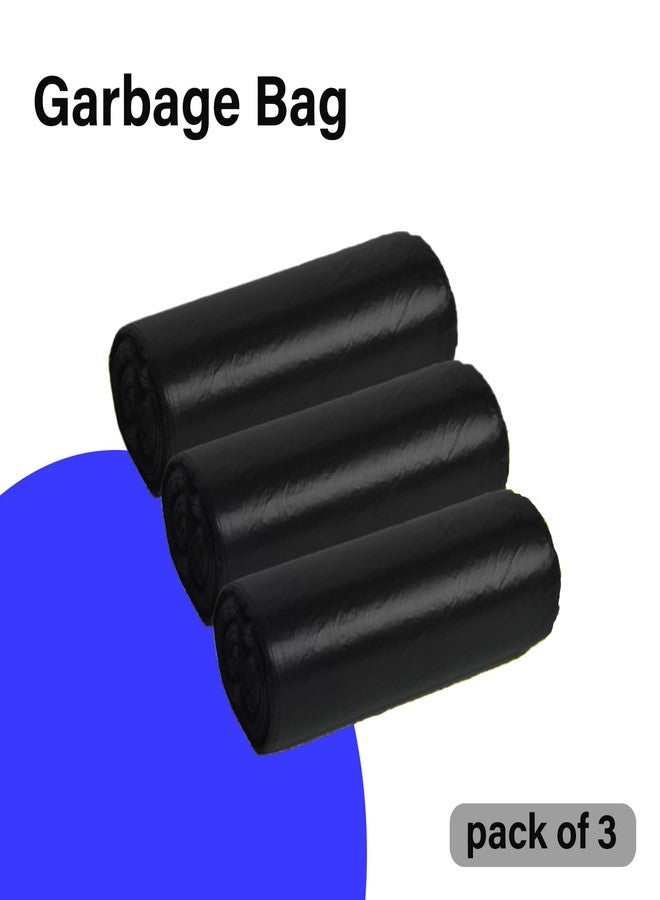 Oblivion Garbage Bags for Dustbin | 30 Pcs | Extra Large 30 X 50 Inches | 10 Pcs x Pack of 3 Rolls | Trash Bags (Black) - Image 2