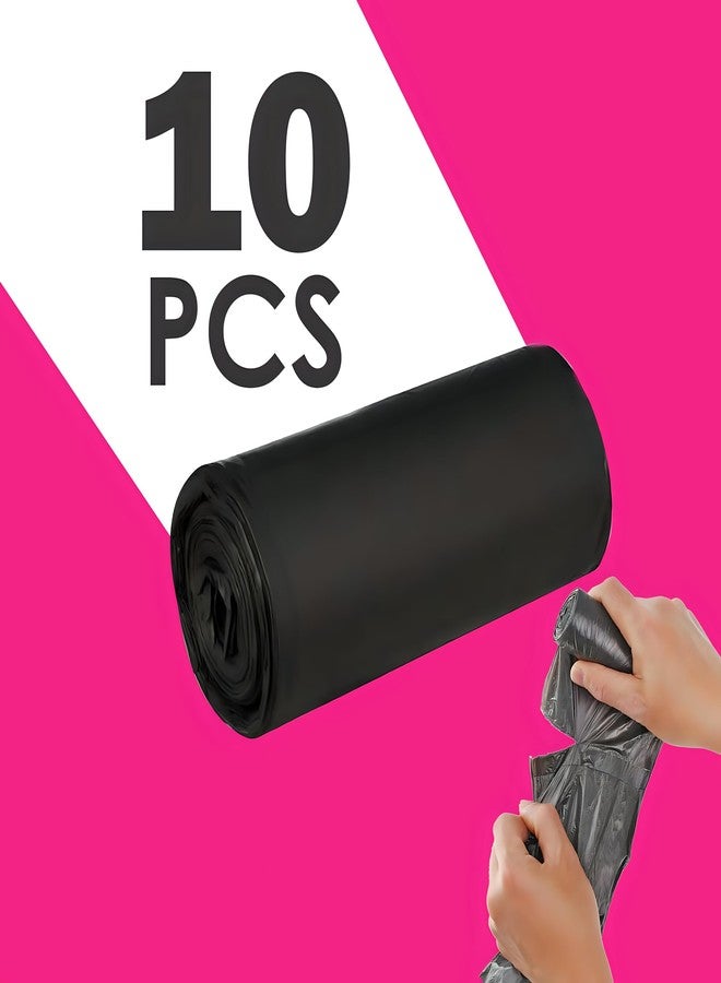 Oblivion Garbage Bags for Dustbin | 30 Pcs | Extra Large 30 X 50 Inches | 10 Pcs x Pack of 3 Rolls | Trash Bags (Black) - Image 3