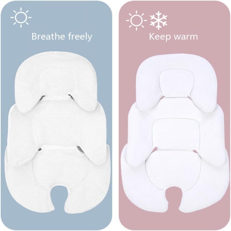 Baby Stroller Cushion 38 X 58 cm Ergonomic Design - Breathable Mesh Pad Car Seat Cushion for Newborns, Infant Travel & Baby Gear Use - Image 3