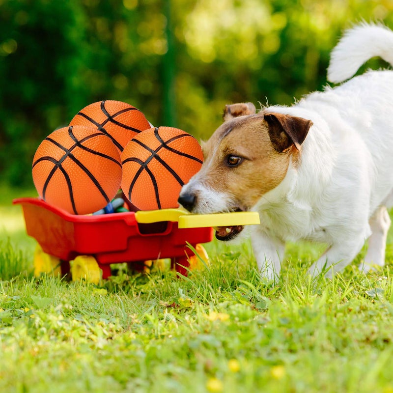 Gejoy 7 Inch Mini Basketballs Set of 3 with Ball Pump Needles Inflatable Basketball Pool Balls Adults Indoor Outdoor Sports Summer Beach Pool Party Orange Colors - Image 3