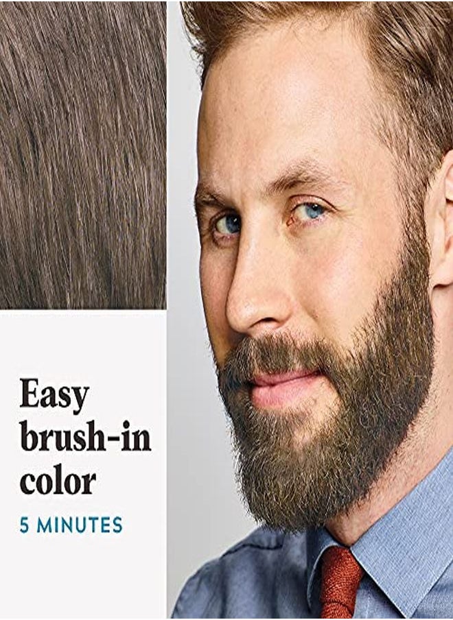 Just For Men صبغة الشارب واللحية، تلوين اللحية للشعر الرمادي مع فرشاة متضمنة - اللون: بني فاتح متوسط، M-30 (قد تختلف التعبئة)  - Image 4