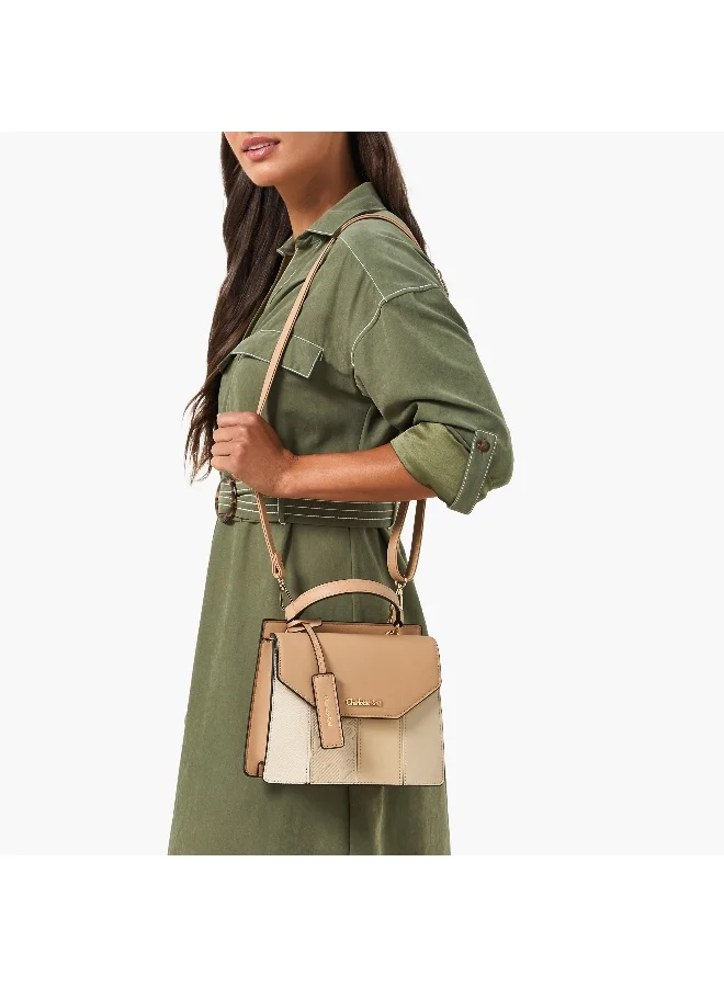 Charlotte Reid Charlotte Reid-Crossbody Bag-W/structured design top handle and gold-tone logo detail-Beige-Q3-SS26