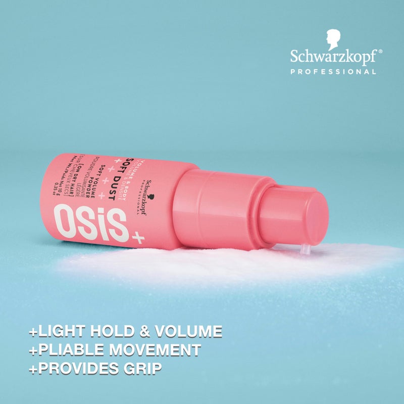 OSiS+ بودرة ساف دَست – رذاذ حجم لرفع الجذور، نسيج دقيق ولمعان طبيعي – بودرة خفيفة الوزن لتكثيف وتشكيل الشعر – علاج خفيف الوزن، 0.35 أونصة - Image 2
