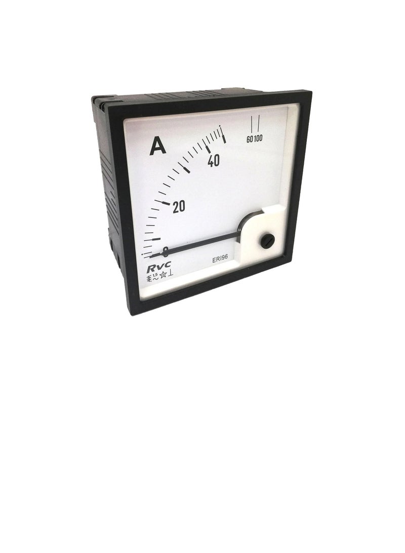 AC Analogue Panel Ammeter 96x96 - Direct Type - ERI96A2D Revalco Italy - Image 3