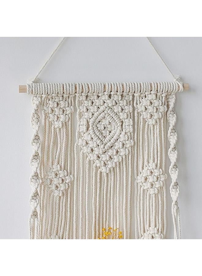 Antikiano Wall hanging macrame with wooden Shelf,Living Room Decor, Stand Bookshelf. - Image 2