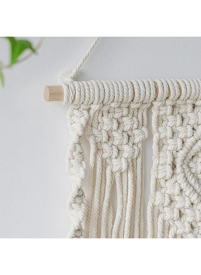 Antikiano Wall hanging macrame with wooden Shelf,Living Room Decor, Stand Bookshelf. - Image 3