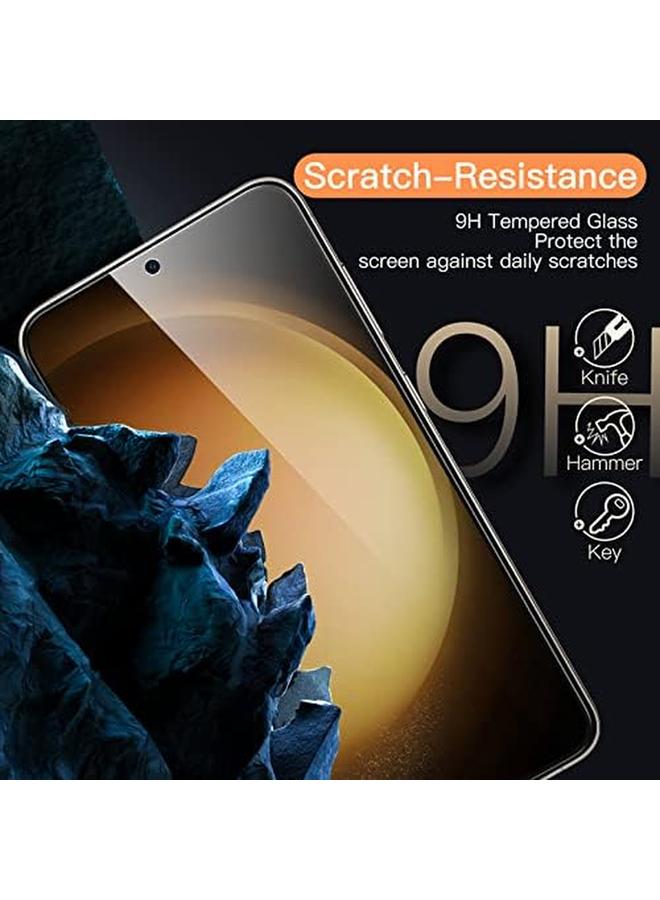 Jetech Screen Protector For Samsung Galaxy S23 5G 6.1 Inch Tempered Glass Film Fingerprint ID Compatible HD Clear 3 Pack - Image 4
