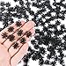 HOMICO 200 Pieces Halloween Mini Spiders Dollhouse Miniature Resin Spider for Crafts Tiny Fake Spiders for Fairy Garden Dollhouse Micro Landscaping Decoration - Image 2
