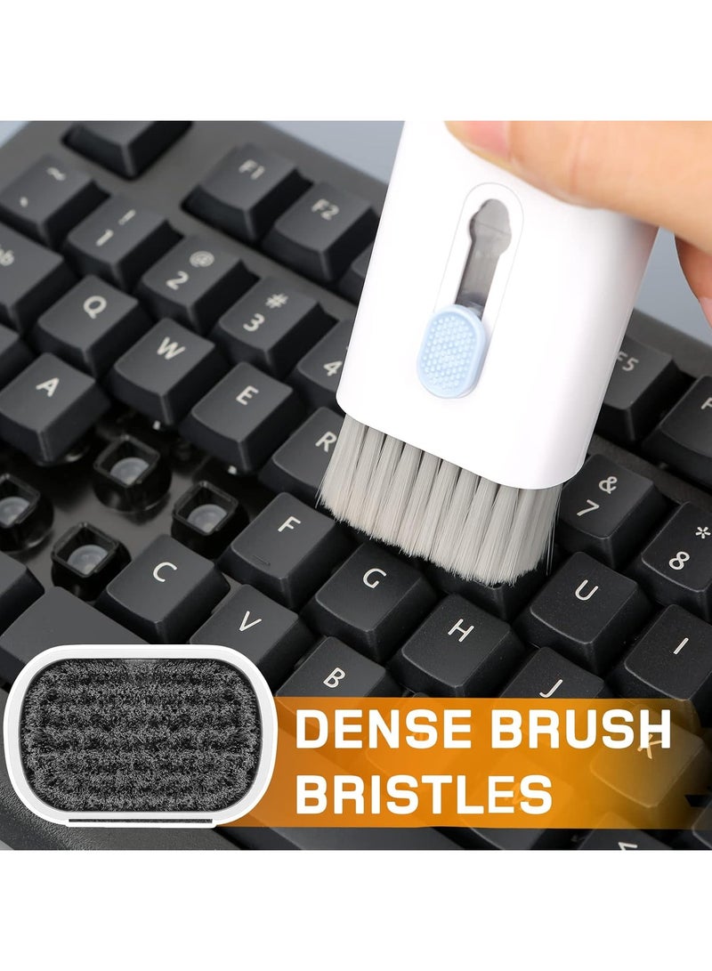 🧽 مجموعة تنظيف 7 في 1 للكيبورد والسماعات – أداة تنظيف احترافية متعددة الوظائف لأجهزة الكمبيوتر، الهواتف وسماعات الأذن - Image 4